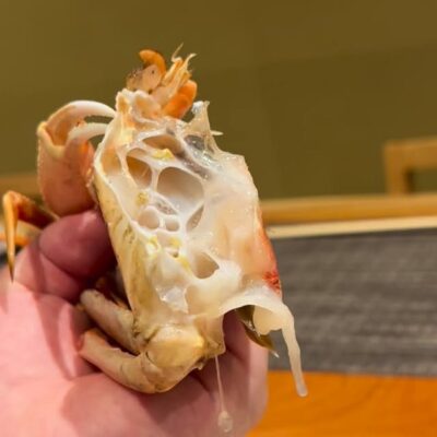 . ズワイガニの心臓です🫀 動いてます🦀